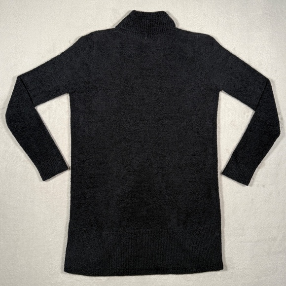 Barefoot Dreams Cardigan Womens Medium Black CozyChic Lite Open Front Loungewear - Picture 7 of 14